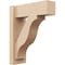 Ekena Millwork 6-in W x 16-in D x 20-in H Funston Block Rough Cedar Woodgrain TimberThane Outlooker, Primed Tan OUTUR060X16X20FST44RCPR - alternate 1